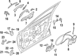 806535NA0A - Body: Handle Cover Gasket for INFINITI: QX55 Image