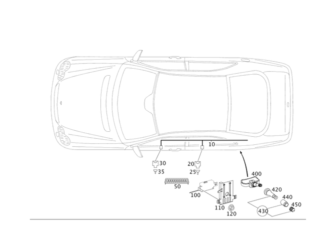 2094404508 - Electrical Equipment and Instruments: Wiring Harness for Mercedes-Benz: CLK320, CLK350, CLK500, CLK55 AMG, CLK550, CLK63 AMG Image image