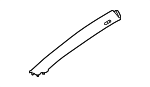 21669001258L48 - Body: Windshield Pillar Trim for Mercedes-Benz Image
