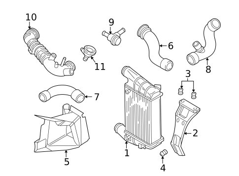 Intercooler for 2004 Audi A4 Quattro #0
