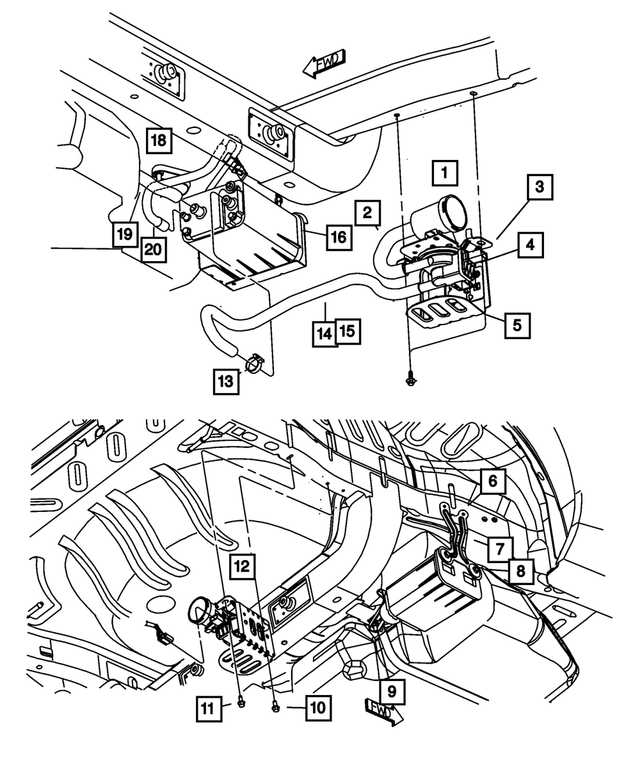 5278162AA - : Orvr Purge Hose for Mopar Image