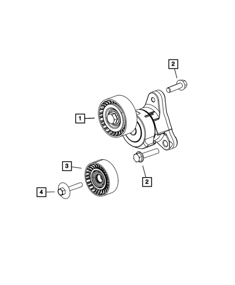 Pulleys and Related Parts for 2015 Dodge Dart #0
