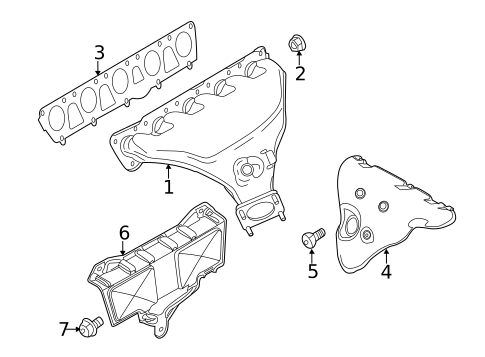 Exhaust Manifold for 2012 Volkswagen Passat #0