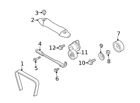 Belts & Pulleys for 2013 Subaru Legacy #0