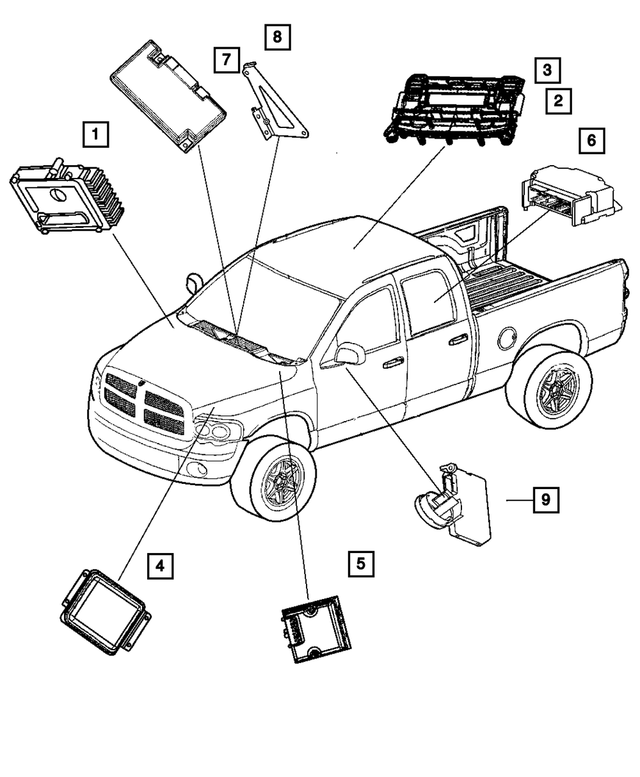 68024335AA - Electrical: Occupant Restraint Module for Mopar Image
