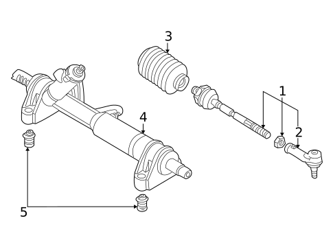 Steering Gear & Linkage for 1997 Volkswagen EuroVan #0