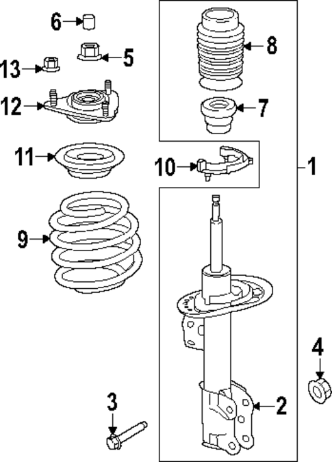 Struts & Components for 2024 Ford Mustang #1