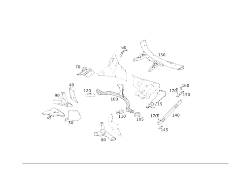 Fire Wall and Connection Parts for 2018 Mercedes-Benz AMG GT R #0