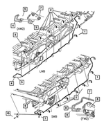4721782AC - : Junction Block To Valve Tube, Right for Mopar Image