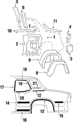 20270798 - Body: Quarter Panel for Oldsmobile: Omega Image