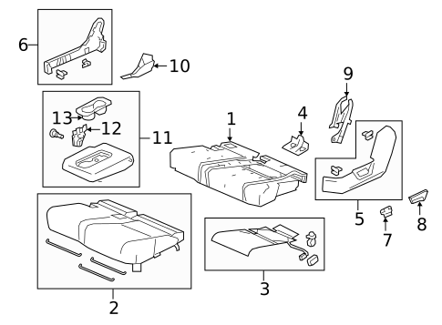 Rear Seat Components for 2024 Honda Passport #2