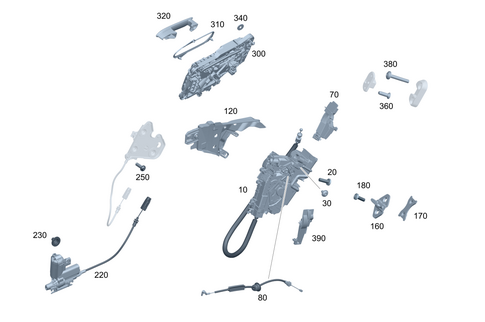 Rear Locking System for 2021 Mercedes-Benz S 500 #0