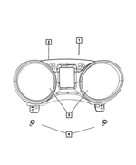 68310786AB - : Instrument Panel Cluster, Us for Mopar Image