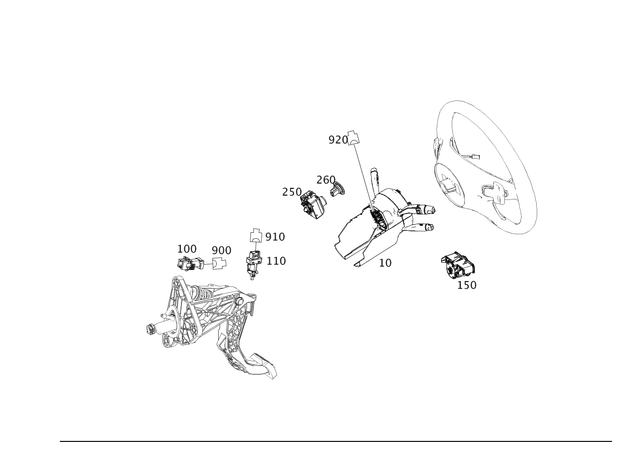 15456309 - Electrical Equipment and Instruments: Switch for Mercedes-Benz Image image