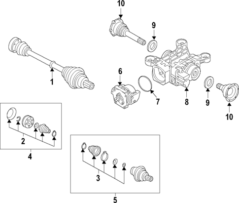 Axle Shafts & Joints for 2021 Volkswagen Arteon #0