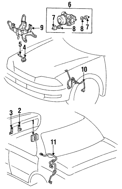 Anti-Lock Brakes for 1992 Lexus ES300 #0