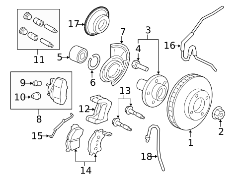 Drums & Rotors for 2008 Mercury Mariner #0