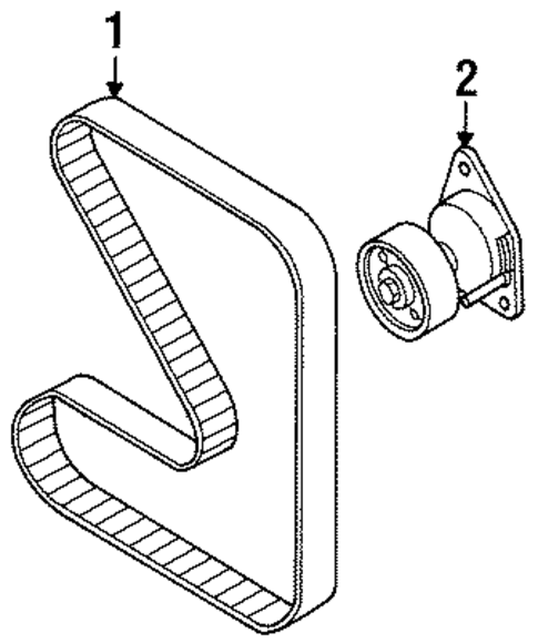 Belts & Pulleys for 2003 Isuzu Rodeo Sport #0