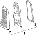 E6DZ13404C - Electrical: Tail Lamp Assembly for Ford: Taurus | Mercury: Sable Image