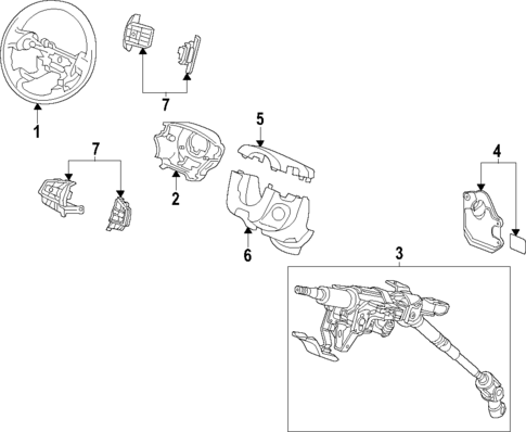 Steering Column for 2020 Honda Accord #0