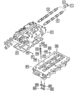 5066850AB - : Exhaust Camshaft for Jeep: Liberty Image
