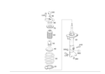 2043233400 - Springs, Suspension and Hydraulic Components: Shock-Absorber Strut for Mercedes-Benz Image