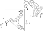 32400867 - Suspension: Lower Control Arm for Volvo: C40 Recharge, EC40, XC40 Recharge Image