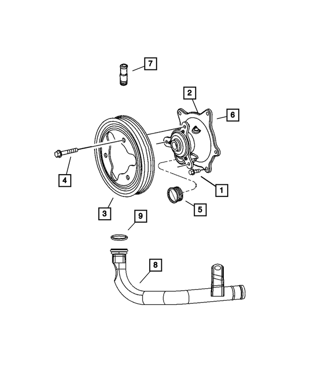 6502058 - Cooling: Hex Head Special Point Screw And Washer for Mopar Image