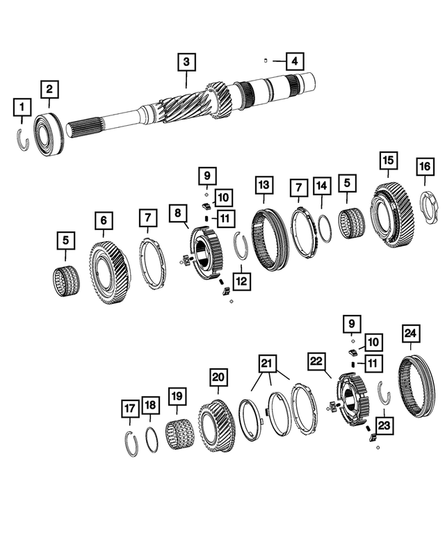 68330457AB - Transmission: Snap Ring for Mopar Image