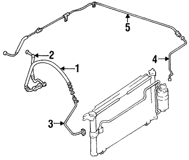 8970858661 - : Refrigerant Hose for Honda Image