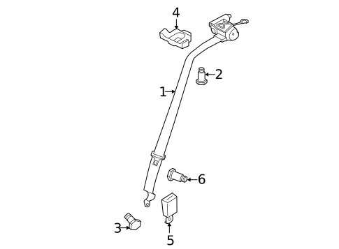 Rear Seat Belts for 2016 Porsche Panamera #0