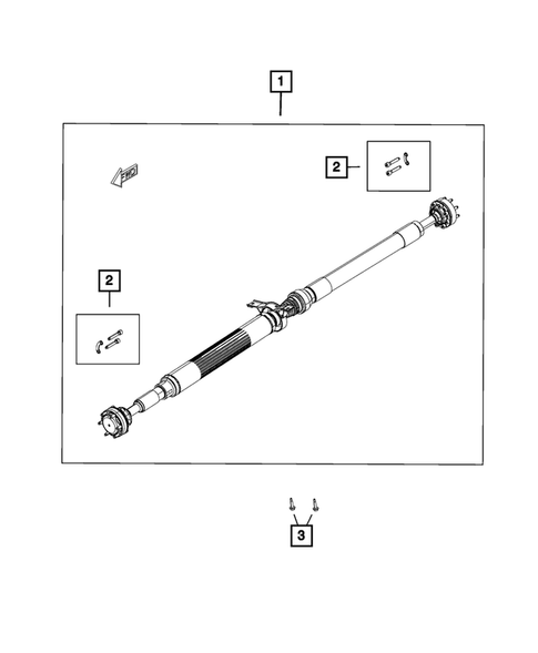 Drive Shaft for 2017 Dodge Challenger #0