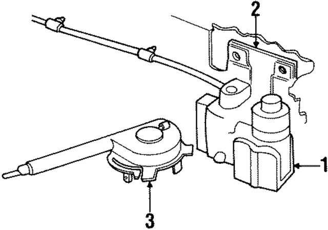 F58Z9A825A - Electrical: Actuator Assembly for Ford Image