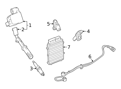 Ignition System for 2016 Mercedes-Benz GL63 AMG #1