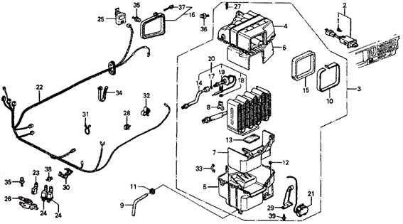 A/C Unit (Sanden) for 1985 Honda Civic #0
