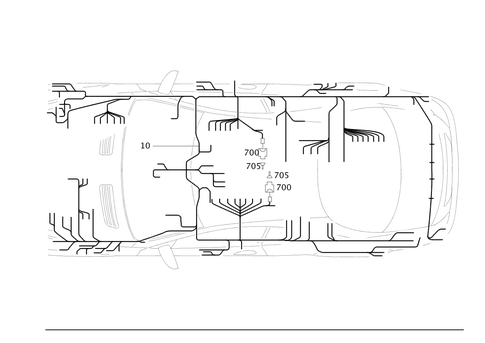 Frame Floor Unit Main Cable Harness for 2007 Mercedes-Benz CL550 #0
