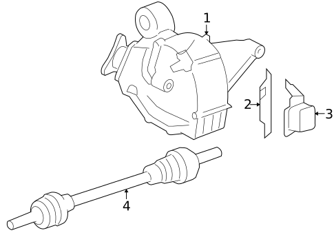 Axle & Differential for 2008 Pontiac Solstice #0