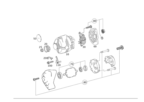 Alternator for 2009 Mercedes-Benz ML 320 #0