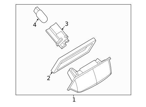License Lamps for 2019 Nissan NV2500 #1