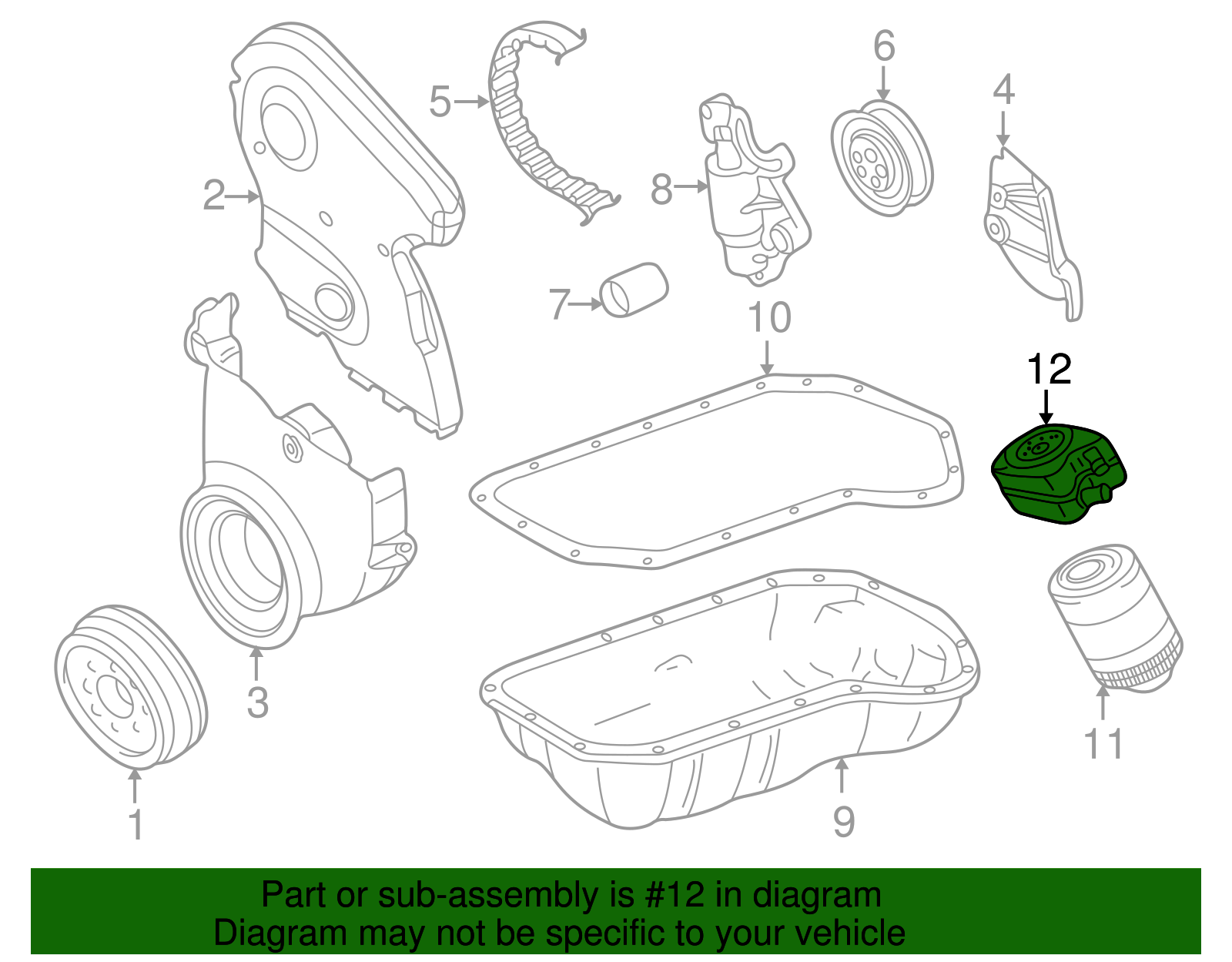 Uro Parts 068 117 021B Oil Cooler