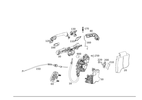 Locking System for 2014 Mercedes-Benz B Electric Drive #0