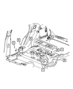 TK86WL8AF - Interior Trim: Seat Pivot Bezel, Right for Mopar Image image