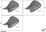 77348414751 - : Driver Seat, High for BMW-Motorrad Image