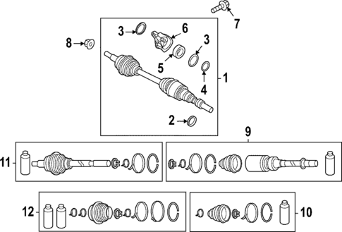 Drive Axles for 2023 Mazda MX-30 EV #0