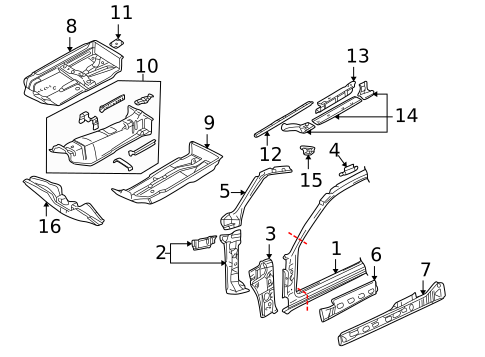 Floor for 2004 Volkswagen Golf #0