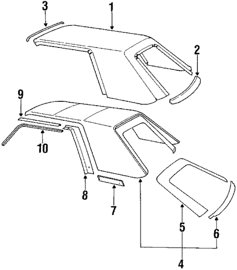 Carriage Roof for 1984 Ford Mustang #0