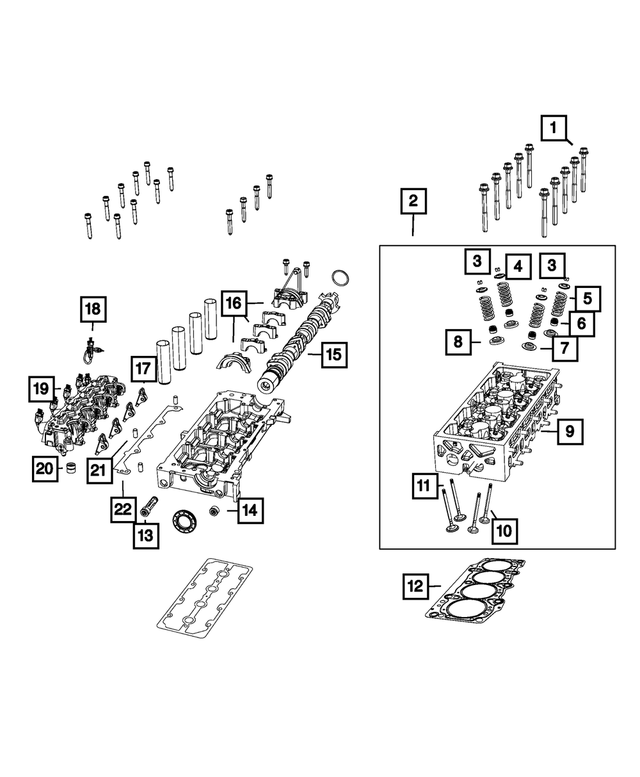 68440264AA - Engine: Cylinder Head Bolt for Mopar Image