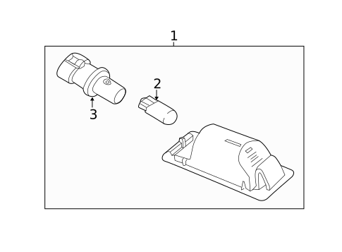 License Lamps for 2016 Chevrolet SS #0