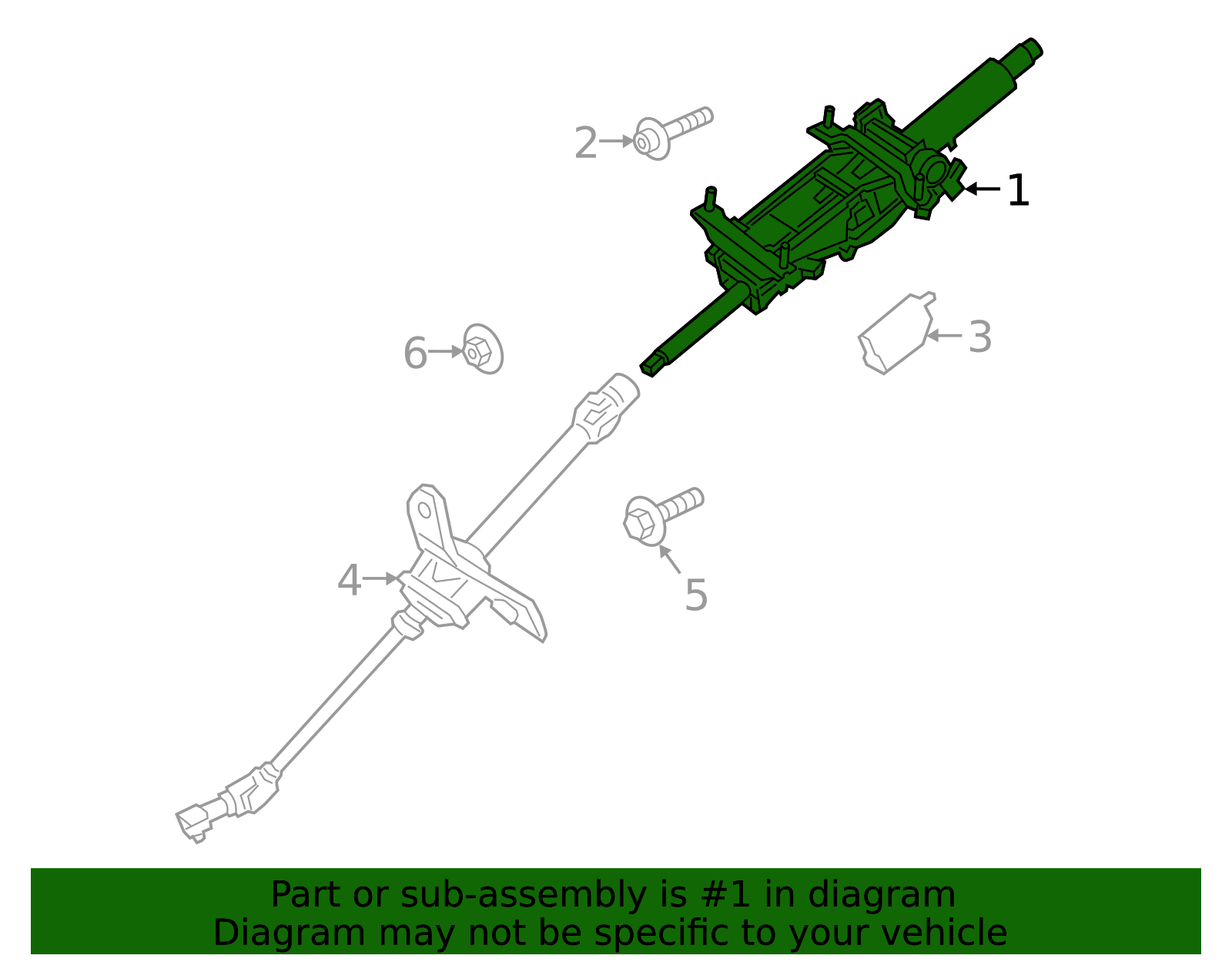 Steering Column - Porsche (PAB-419-502-F)