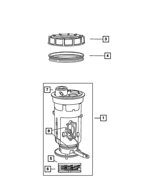 Fuel Pump and Sending Unit for 2004 Dodge Dakota #0